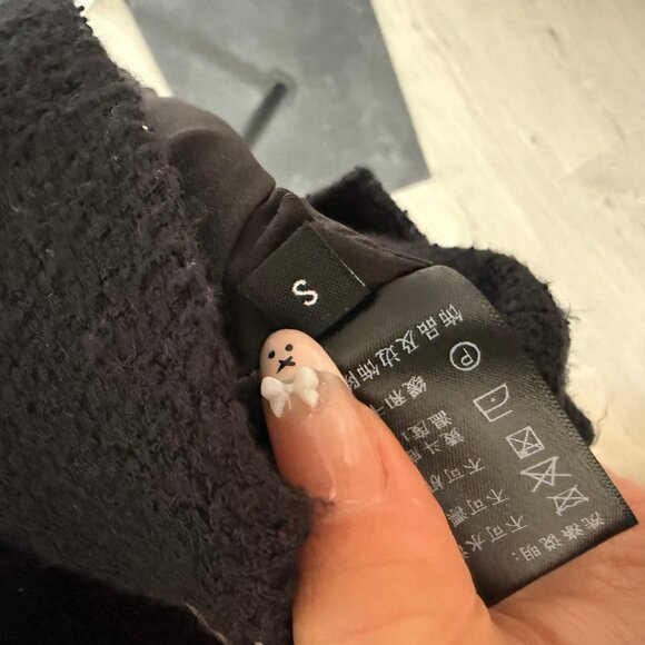 Self-Portrait Black Boucle Collared Mini Dress - Picture 11 of 11